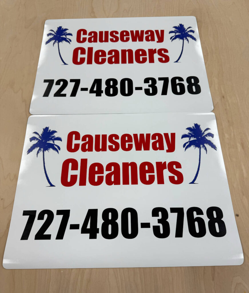 causeway cleaner signage