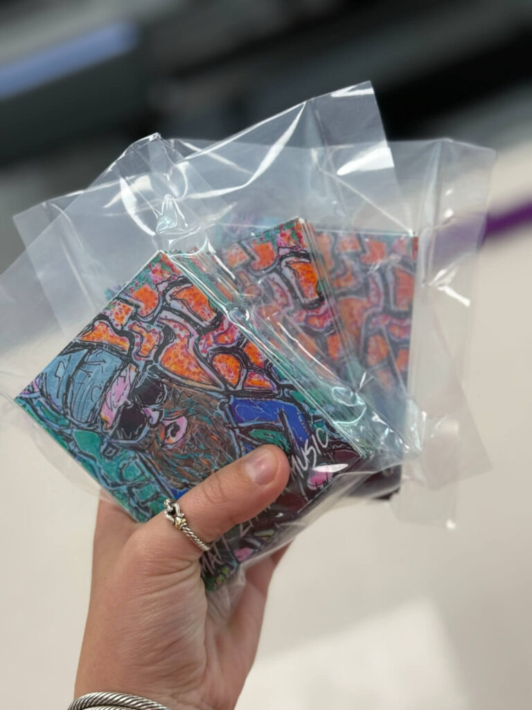 Printed music cards